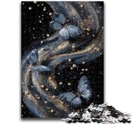 Puzzle 1000 pezzi per adulti Farfalla blu bellissima Gioco per famiglie Antistress Sfida difficile Adatto per coppie 50x75cm