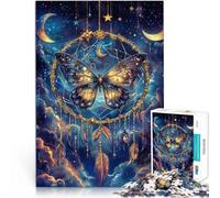 Puzzle 1000 pezzi per adulti Farfalla di fantasia Fatto di cartone Adatto a persone dai 14 anni in su Home Giochi Educativi Giocattoli Fai da Te Ottimi regali e giocattoli misurare:26x38cm