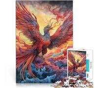 puzzle 1000 pezzi per adulti Fenice di fuoco Giocattoli che creano dipendenza e sfidano l'intelligenza del cervello Regalo divertente 75x50cm