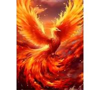 Puzzle 1000 Pezzi per Adulti Fenice Rossa, Intrattenimento Creativo, puzzle Divertenti Uomo e Donna, Gioco Giocattolo per la Famiglia, Colorato impegnativo per adulti