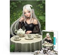puzzle 1000 pezzi per adulti Festa del tè con le ragazze anime Giochi educativi Decorazione della casa Collezione di artisti, Belle arti 38x26cm