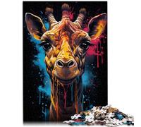 Puzzle 1000 pezzi per adulti fiaba giraffa famiglia giochi divertenti per è ideale come regalo per tutta la famiglia 38 x 52 cm
