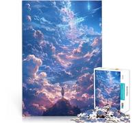 puzzle 1000 pezzi per adulti Figura solitaria nel cielo per il giocattolo di sfida del gioco educativo Migliorare l'amore tra le coppie 52x38cm
