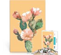 puzzle 1000 pezzi per adulti Fiore di cactus Aiuta il cervello ad allenare i giocattoli che creano dipendenza per coltivare la pazienza Un'opera d'arte 52x38cm