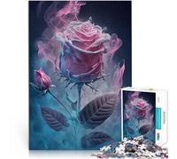 puzzle 1000 pezzi per adulti fiore di rosa Giocattoli che creano dipendenza e sfidano l'intelligenza del cervello Opera d'arte 75x50cm