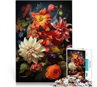 puzzle 1000 pezzi per adulti Fiori autunnali Giocattoli che creano dipendenza e sfidano l'intelligenza del cervello Opera d'arte 38x26cm