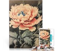 puzzle 1000 pezzi per adulti Fiori di peonia Giocattoli che creano dipendenza e sfidano l'intelligenza del cervello Opera d'arte 50x70cm