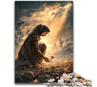 Puzzle 1000 pezzi per adulti Fiori in guerra, gioco per famiglie antistress, sfida difficile, rafforza l'amore tra coppie, 50x75cm