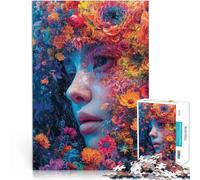 puzzle 1000 pezzi per adulti Fiori per ragazze Difficile da completare ma divertente e umoristico Adatto per la decorazione del desktop 38x26cm