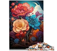 Puzzle 1000 pezzi per adulti fiori puzzle giochi educativi anti-stress staycation uccide il tempo per e adolescente 14 anni e oltre 26x38cm
