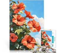puzzle 1000 pezzi per adulti Fioritura dell'ibisco per il giocattolo di sfida del gioco educativo è ideale come regalo per tutta la famiglia 70x100cm