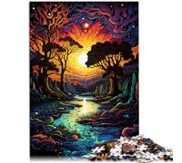 Puzzle 1000 pezzi per adulti Fiume Amazzonia colorato per Puzzle Sollievo dello Stress Staycation Uccidere il tempo per adolescenti età 14 anni e oltre 26 x 38 cm