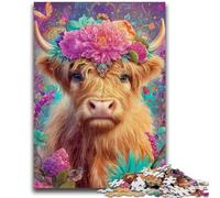 Puzzle 1000 pezzi per adulti Flower Yak Relax Games Gioco educativo per compleanno, Natale e dai 14 anni in su 50x75cm