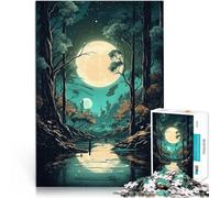 puzzle 1000 pezzi per adulti Foresta luminosa Giocattoli che creano dipendenza e sfidano l'intelligenza del cervello Opera d'arte 38x26cm