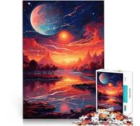 puzzle 1000 pezzi per adulti foresta notturna della galassia Gioco di famiglia antistress sfida difficile Ottimo regalo per i giochi 50x70cm