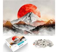 puzzle 1000 pezzi per adulti Fuji oro astratto Antistress Vacanza in patria Uccidere il tempo Migliorare l'amore tra le coppie 75x50cm