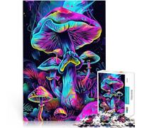 puzzle 1000 pezzi per adulti Funghi al neon Giocattoli che creano dipendenza e sfidano l'intelligenza del cervello Adatto alle coppie 38x26cm