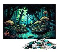 Puzzle 1000 pezzi per adulti Funghi magici Puzzle impossibili per adulti Fai da te Decorazione per la casa Regalo, Gioco rompicapo 50x75CM/19,68x29,52 pollici