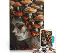puzzle 1000 pezzi per adulti Funghi scheletro donna Giocattoli che creano dipendenza e sfidano l'intelligenza del cervello Decorazione della casa 26x38cm