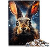 Puzzle 1000 pezzi per adulti galassie coniglietti per puzzle difficile da completare ma divertente e umoristico 14,96 "x 20,47" per i 14 anni