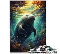 Puzzle 1000 pezzi per adulti galattici mucca di mare decorazione per la casa puzzle sfida dell'intelligenza cerebrale giocattolo avvincente 26 x 38 cm