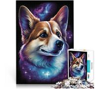 Puzzle 1000 pezzi per adulti Galaxy Art Corgi Gioco stimolante Regali 26x38cm Migliora l'amore tra le coppie per i 14 anni e più