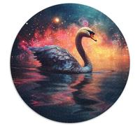 Puzzle 1000 pezzi per adulti Galaxy Black Swan Puzzle per adulti Gioco interattivo per famiglie, regalo artigianale con grafica colorata (67,5x67,5cm)