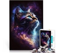 Puzzle 1000 pezzi per adulti Galaxy Cat Game Toys Family Game Stress Relief Difficult Challenge Puzzle 14,96 "x 20,47"