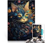 puzzle 1000 pezzi per adulti Gatti di fiori Giocattoli che creano dipendenza e sfidano l'intelligenza del cervello Idee regalo 38x26cm
