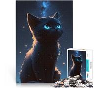 puzzle 1000 pezzi per adulti Gattino sognante 01 Antistress Vacanza in patria Uccidere il tempo con poster abbinato e foglio di quiz 52x38cm