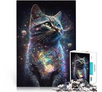 puzzle 1000 pezzi per adulti gatto astratto Giocattoli che creano dipendenza e sfidano l'intelligenza del cervello Buon regalo 52x38cm