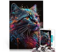 puzzle 1000 pezzi per adulti gatto bobtail americano Giocattoli educativi per l'apprendimento Giochi per famiglie Un'opera d'arte 38x26cm