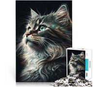 puzzle 1000 pezzi per adulti Gatto dei fumetti Difficile da completare ma divertente e umoristico perché è ideale come regalo per tutta la famiglia 52x38cm