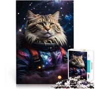 puzzle 1000 pezzi per adulti Gatto dello spazio cosmico Antistress Vacanza in patria Uccidere il tempo Decorazioni e regali unici per la casa 38x26cm