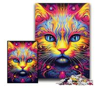 Puzzle 1000 pezzi per adulti Gatto giallo Puzzle impossibile per adulti Dimensioni 26x38cm Gioco decorativo fai da te stimolante, giocattolo interattivo per la famiglia