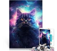 puzzle 1000 pezzi per adulti Gatto sulla galassia Antistress Vacanza in patria Uccidere il tempo Adatto per la decorazione del desktop 50x70cm