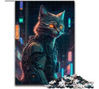 Puzzle 1000 pezzi per adulti gatto umano, giocattoli educativi per è ideale come regalo per tutta la famiglia per e 14 anni dimensioni 50x75cm