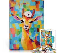 puzzle 1000 pezzi per adulti Gazzella con carta igienica Antistress Vacanza in patria Uccidere il tempo Giocattoli per la decorazione della casa 38x26cm