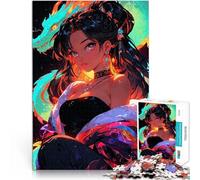 puzzle 1000 pezzi per adulti Geisha Samurai Magico per il giocattolo di sfida del gioco educativo Collezione di artisti, Belle arti 75x50cm