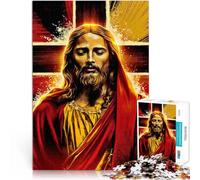 Puzzle 1000 pezzi per adulti Gesù Cristo Fatto di carta,Adatto a partire dai 14 anni Analisi e logica Regali di Babbo Natale segreto。misurare:26x38cm/10.24 x 14.96pollice