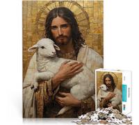 puzzle 1000 pezzi per adulti Gesù e l'Agnello Aiuta il cervello ad allenare i giocattoli che creano dipendenza per coltivare la pazienza Opera d'arte 52x38cm