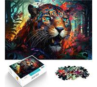 Puzzle 1000 pezzi per adulti, ghepardo della giungla, giocattoli educativi, gioco educativo per compleanno, Natale, 14,96 pollici x 20,47 pollici, per adolescenti da 14 anni e oltre