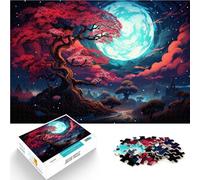 Puzzle 1000 pezzi per adulti giapponesi fiori di ciliegio decorazione da parete 26 x 38 cm con poster e quiz abbinati