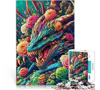 puzzle 1000 pezzi per adulti Giardino dei Draghi Giocattoli educativi per l'apprendimento Giochi per famiglie Regali di Babbo Natale segreto 52x38cm