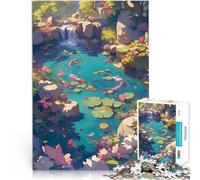 puzzle 1000 pezzi per adulti Giardino dei pesci koi del fiume Vacanza a casa: uccidere il tempo perché è ideale come regalo per tutta la famiglia 50x70cm