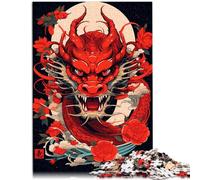 Puzzle 1000 pezzi per adulti giochi di drago giapponesi giocattoli regalo 26 x 38 cm da regalare in regalo a tutta la famiglia per adolescenti dai 14 anni in su