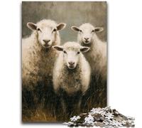 Puzzle 1000 pezzi per adulti Gioco per famiglie di pecore Antistress Sfida difficile Adatto per coppie 26x38cm
