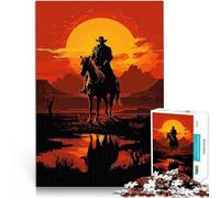 puzzle 1000 pezzi per adulti Gioco Red Dead Redemption Difficile da completare ma divertente e umoristico Regali di Babbo Natale segreto 52x38cm