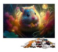 Puzzle 1000 pezzi per adulti, gioco rompicapo in legno a forma di scoiattolo, gioco interattivo per famiglie, adatto dai 14 anni in su, 50x75CM/19,68x29,52 pollici.