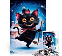 puzzle 1000 pezzi per adulti Gioia Cosmica del Gatto Difficile da completare ma divertente e umoristico perché è ideale come regalo per tutta la famiglia 75x50cm